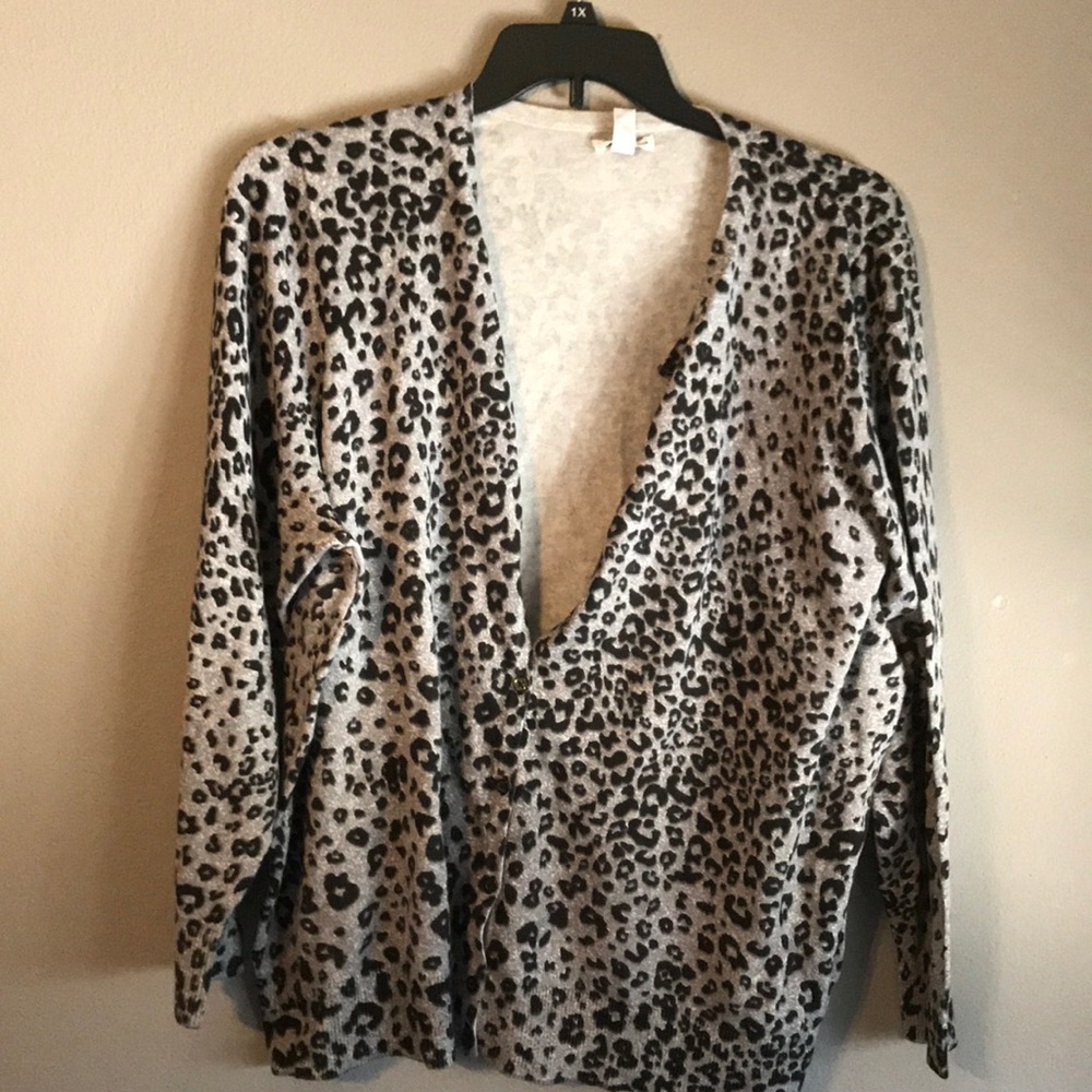 Printed cardigan